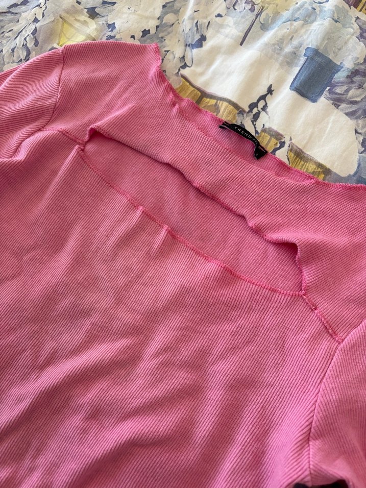 Pembe Bohem Uzun Kollu Kız Bluzu - Görsel 3