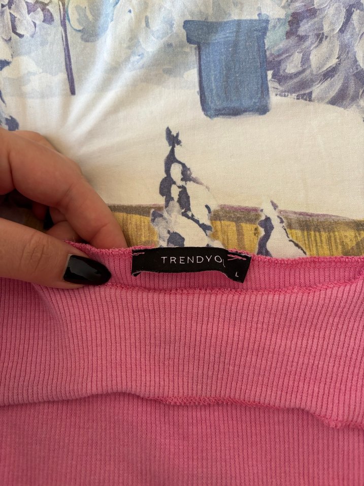 Pembe Bohem Uzun Kollu Kız Bluzu - Görsel 2