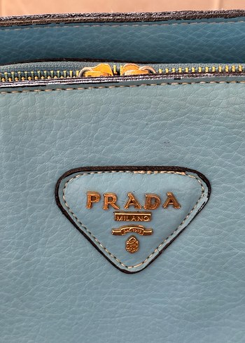 Prada Mavi Deri Kadın Çanta - Görsel 3