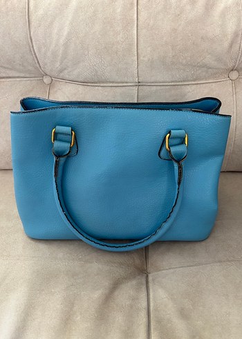 Prada Mavi Deri Kadın Çanta - Görsel 2