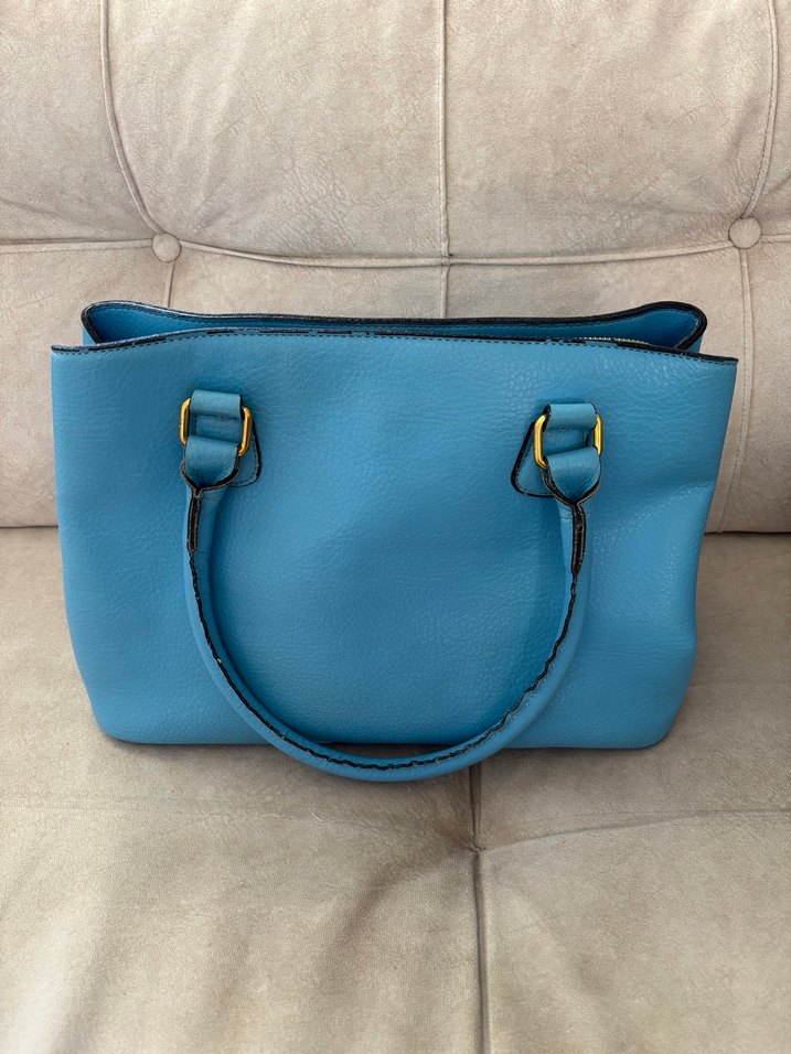 Prada Mavi Deri Kadın Çanta - Görsel 2