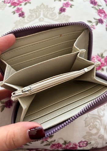 Fermuarlı Lavanta Mor Kadın Cüzdanı - Görsel 5