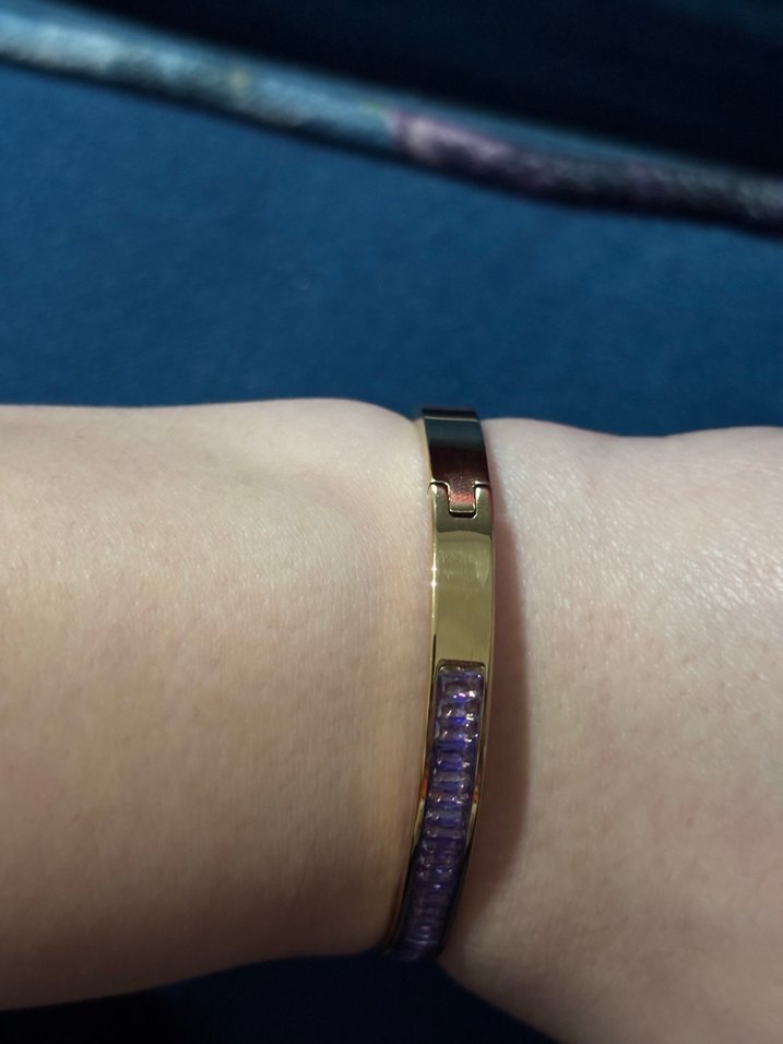 Mor taşlı Kadın Bileklik - Görsel 5