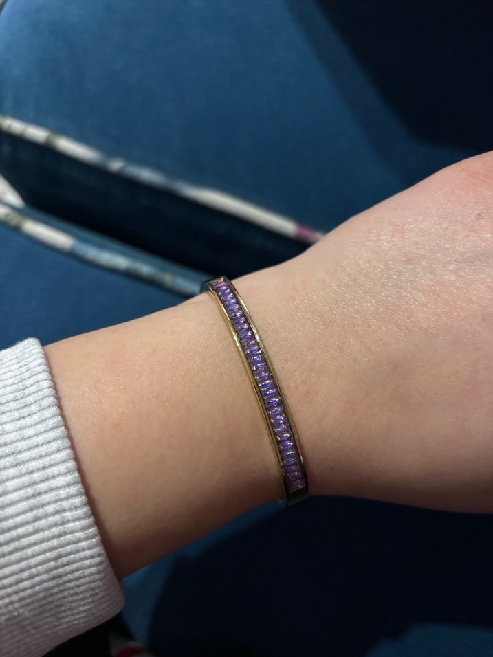 Mor taşlı Kadın Bileklik - Görsel 3