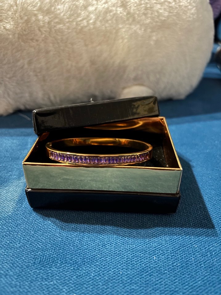 Mor taşlı Kadın Bileklik - Görsel 2