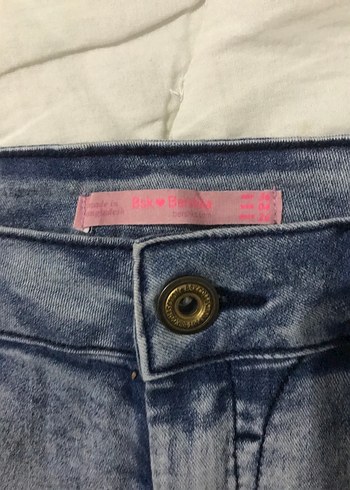 Bershka Bershka Mavi Mini Denim Şort