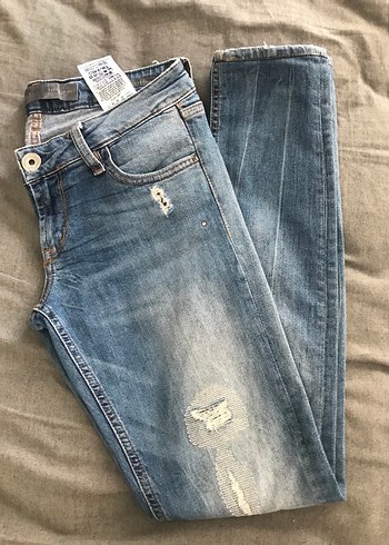 Guess Baskılı Slim Fit Denim jean