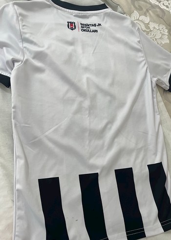 Düğmeli Siyah Beyaz Çizgili Erkek Tişört - Görsel 2