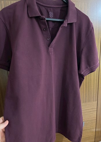 Mor Kısa Kollu Polo Tişört - Görsel 2