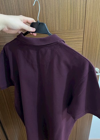 Mor Kısa Kollu Polo Tişört - Görsel 3