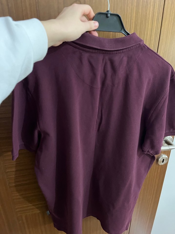 Mor Kısa Kollu Polo Tişört - Görsel 5