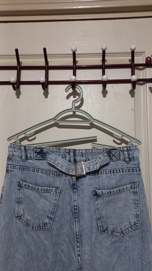 Gri Mavi Baggy bol pantolon - Görsel 2