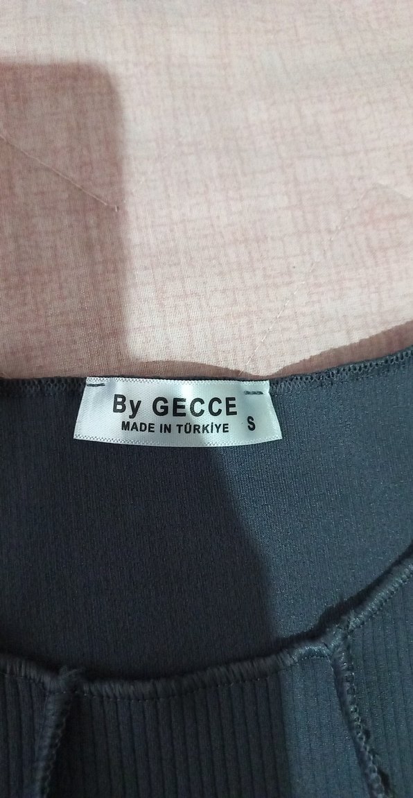 V Yaka Gri crop, Uzun Kollu, - Görsel 2