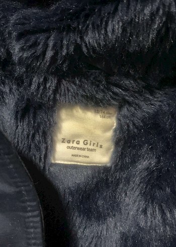 Kadın lacivert Kapüşonlu Kürklü Kışlık Mont - Görsel 3