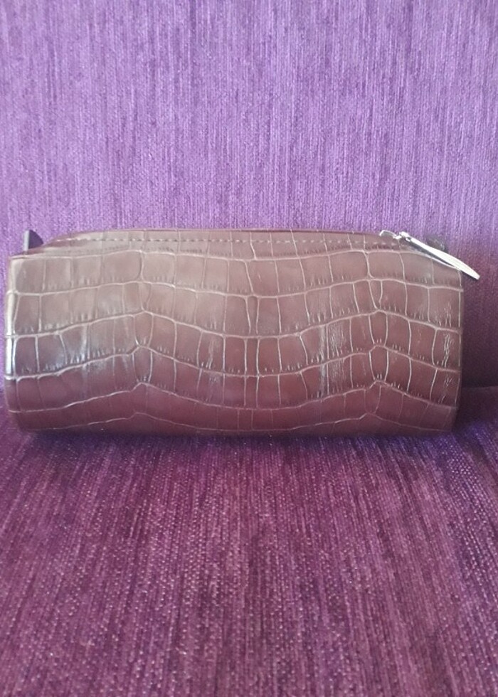 Deri makyaj çantası  - Görsel 3