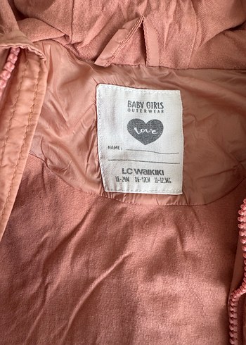 Kız Çocuk Kapüşonlu Pembe Yelek - Görsel 2