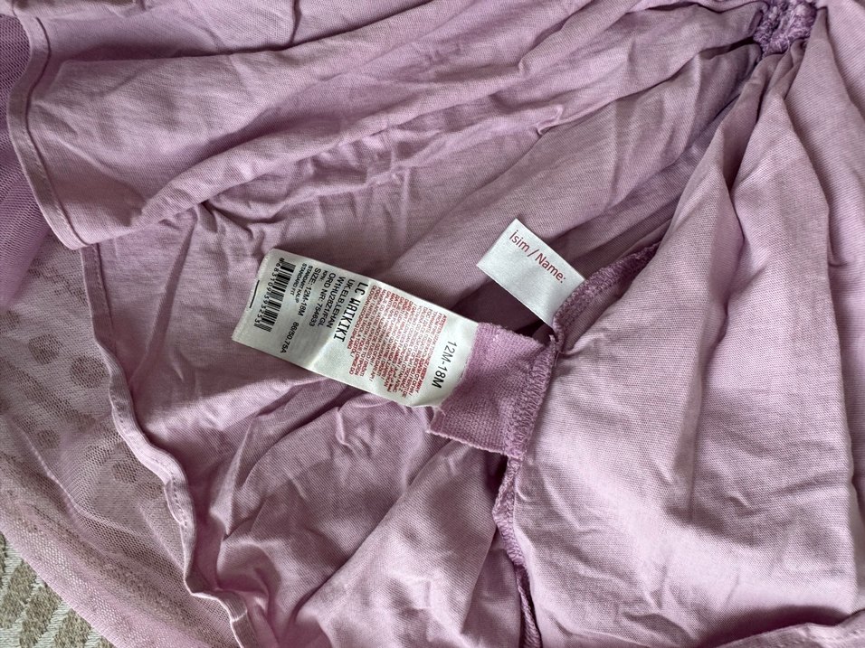 Kız Çocuk Lila Fırfırlı Elbise - Görsel 2