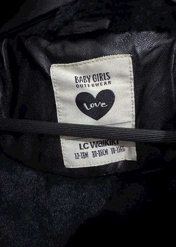 Çocuk Siyah Deri Kapüşonlu Kürklü Biker Ceket - Görsel 2