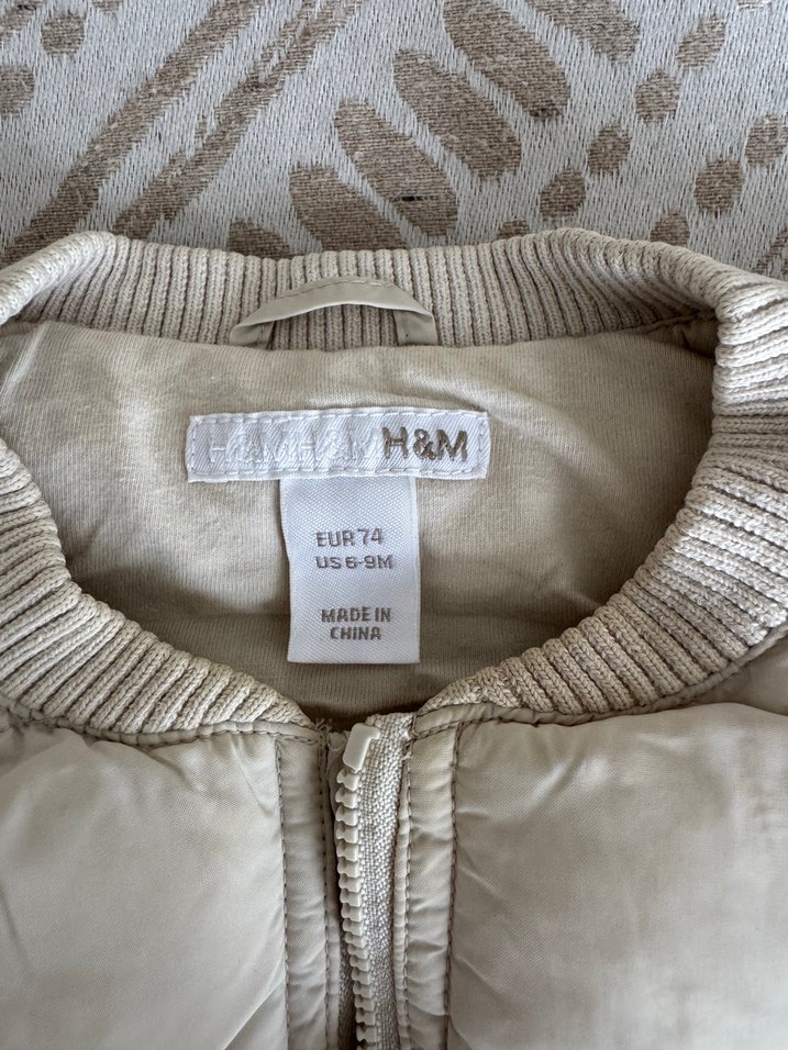 Kız Çocuk Bej Fermuarlı Yelek - Görsel 2