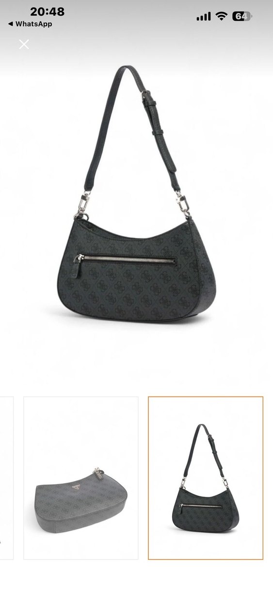 Siyah Yılan Desenli Kadın Çanta - Görsel 2