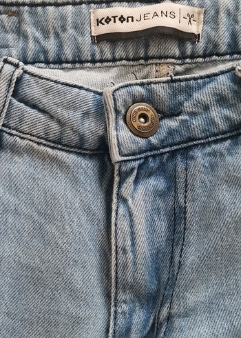 Kadın Mavi Pastel Renkli Denim Şort - Görsel 2