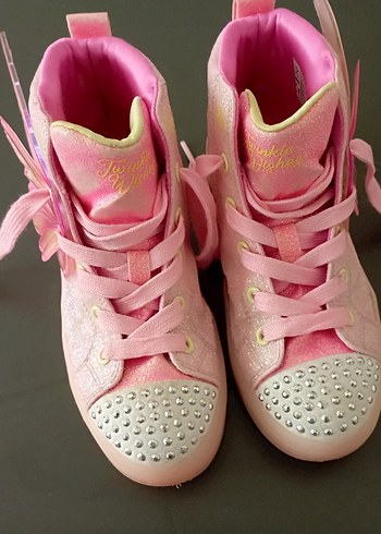 Pembe Parlak Kız Çocuk Spor Ayakkabı