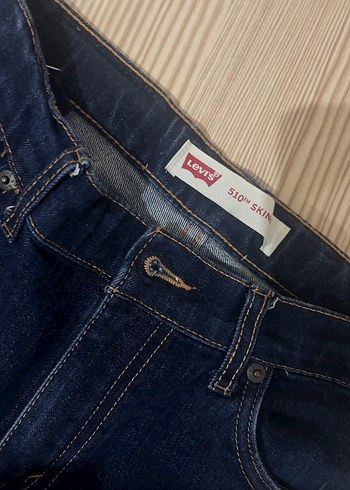 27 Beden mavi Renk Levis kadın Koyu Mavi Denim Pantolon