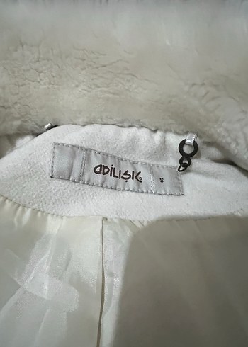 Düğmeli Beyaz Midi Kadın Kaban - Görsel 6