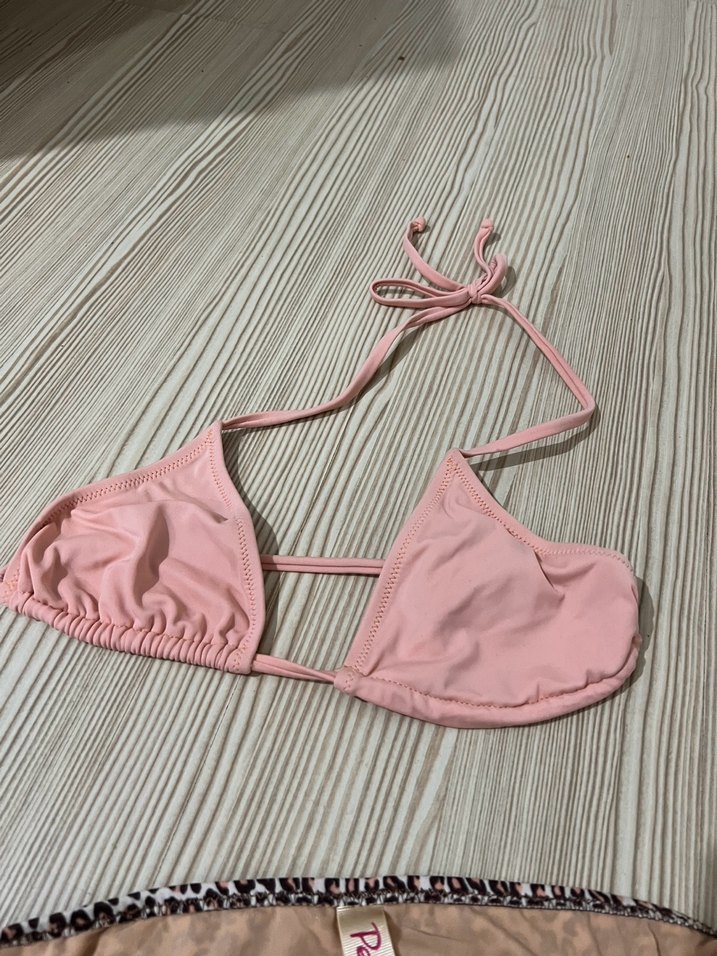 Leopar Desenli Pembe Mini Bikini Takımı - Görsel 3