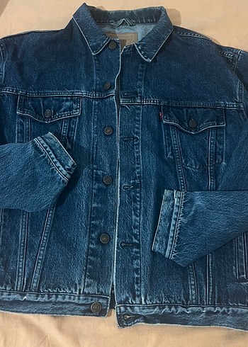 Levis Orijinal Levis Dugmeli Koyu Mavi Unisex Denim Ceket