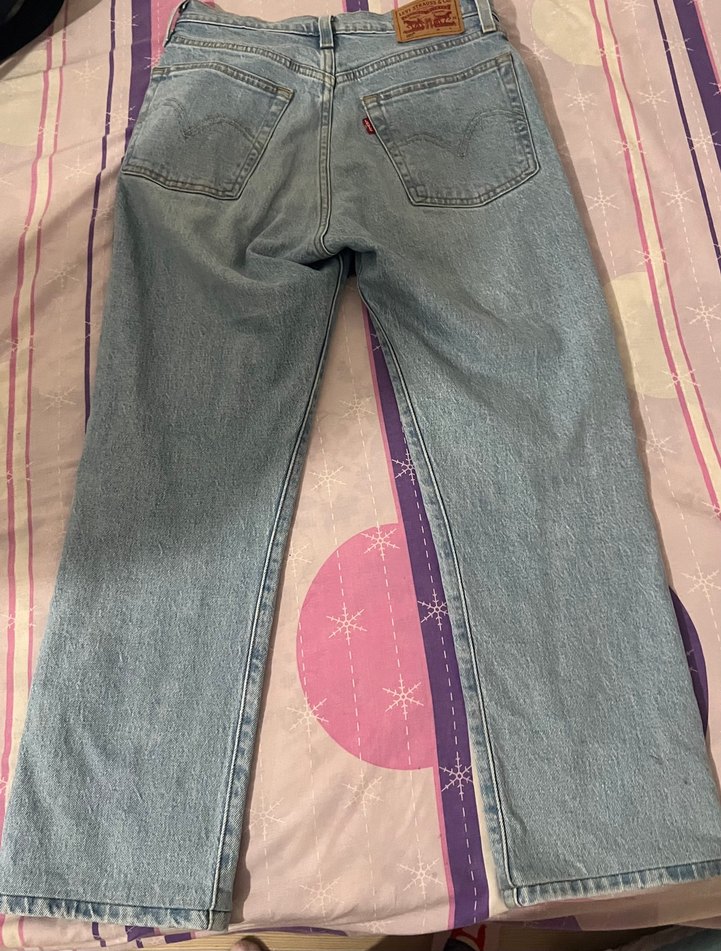 Orijinal Levis Açık Mavi Yüksek Bel Denim Jean — görsel 4/7