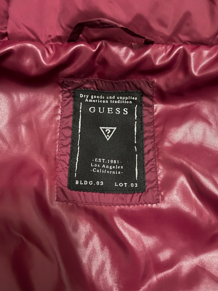 Bordo Fermuarlı Kadın Kışlık Mont - Görsel 3