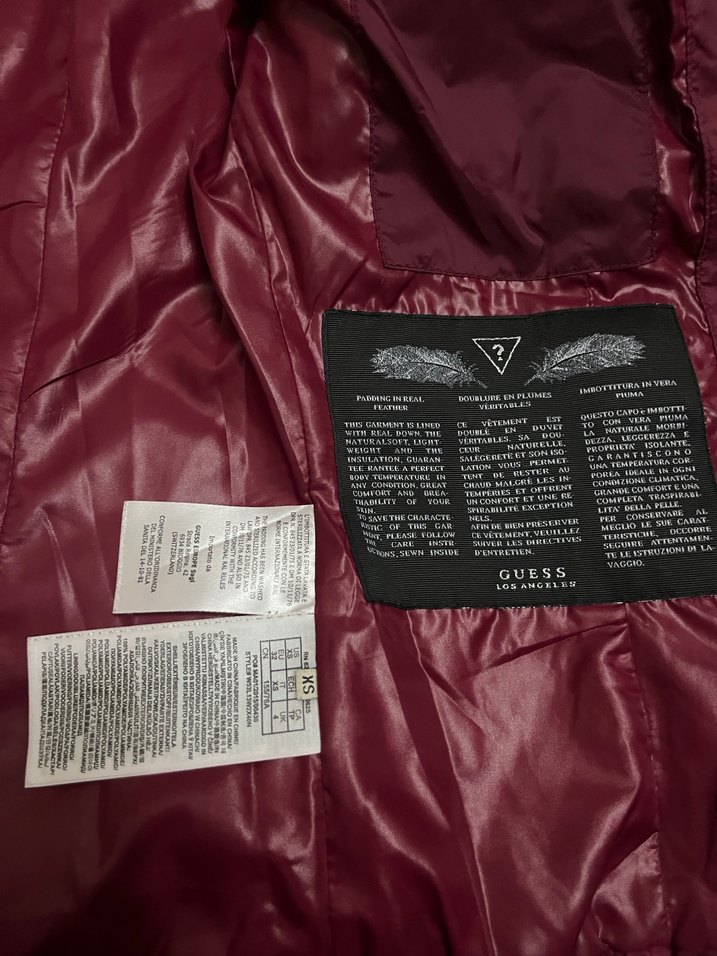 Bordo Fermuarlı Kadın Kışlık Mont - Görsel 4