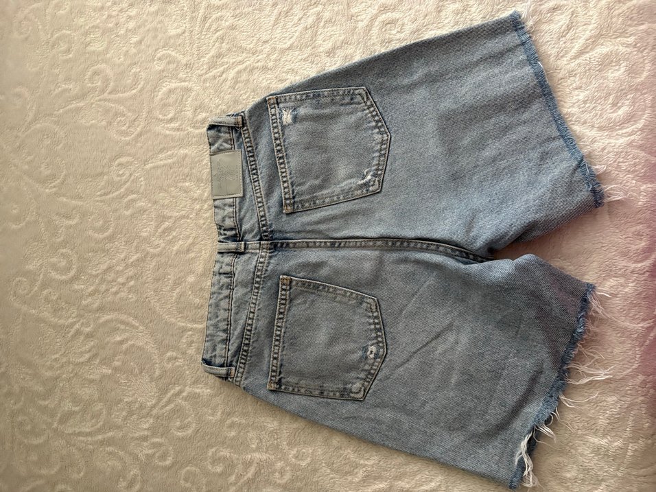 Kadın Mini Kot Şort - Görsel 2