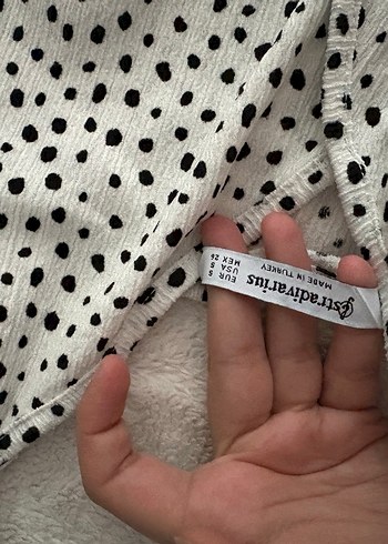 Puantiye Desenli Kadın tulum - Görsel 3