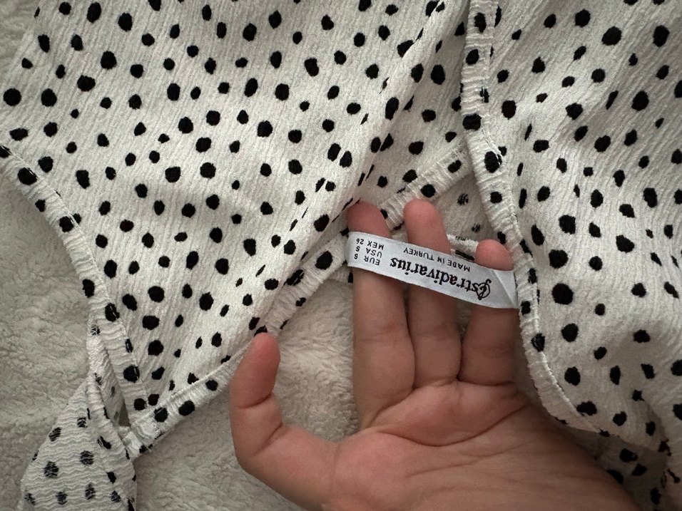 Puantiye Desenli Kadın tulum - Görsel 3