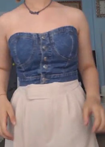 Crop lacivert - Görsel 4