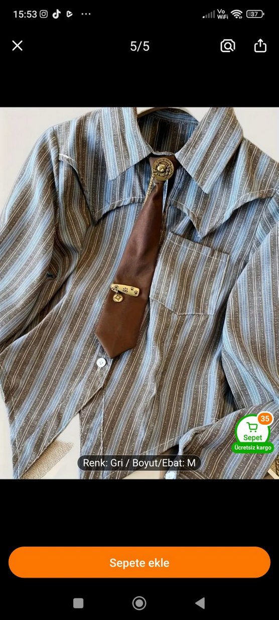 Uzun Kollu,  Kadın Gömlek - Görsel 3