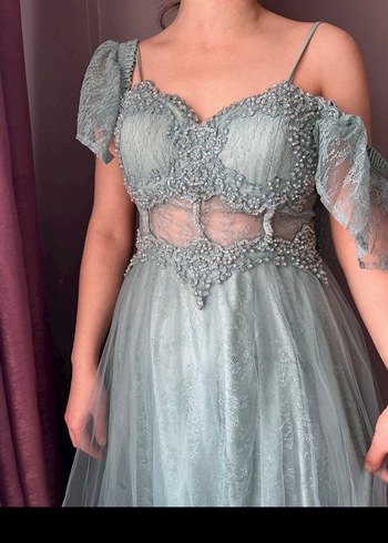 El işlemesi abiye /Özel dikim kalitesinde - Temiz kullanım - Görsel 5