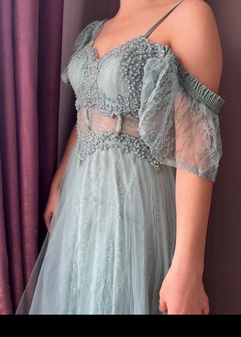 El işlemesi abiye /Özel dikim kalitesinde - Temiz kullanım - Görsel 4