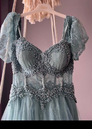 El işlemesi abiye /Özel dikim kalitesinde - Temiz kullanım - Görsel 2