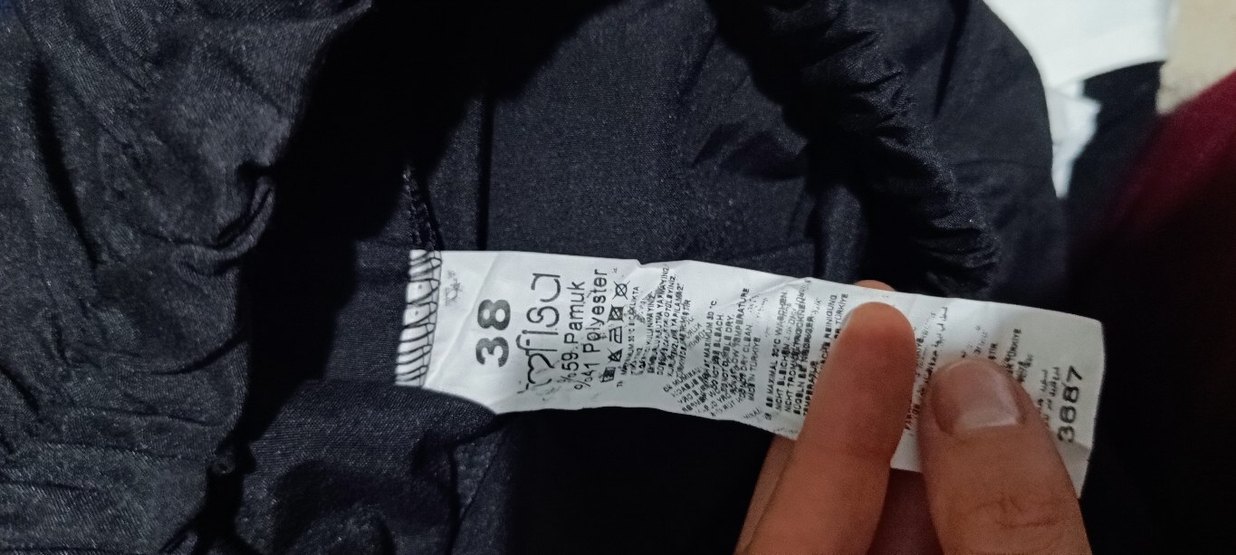 Siyah Rahat Düz Pantolon eşofman — görsel 3/4
