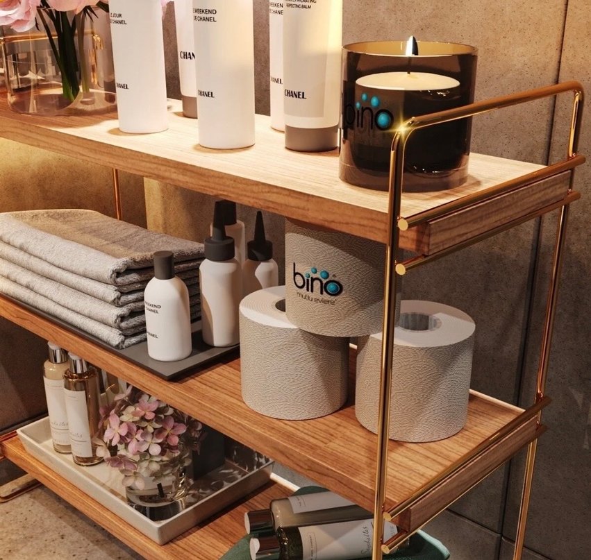 Dekoratif raf kitaplık banyo rafı baharatlık - Görsel 2