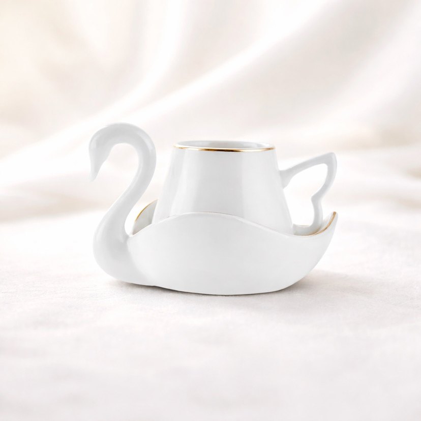 Karaca kuğu 2 kişilik fincan takımı - Görsel 2