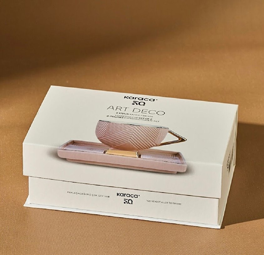 Karaca art deco 2 kişilik fincan takımı - Görsel 4