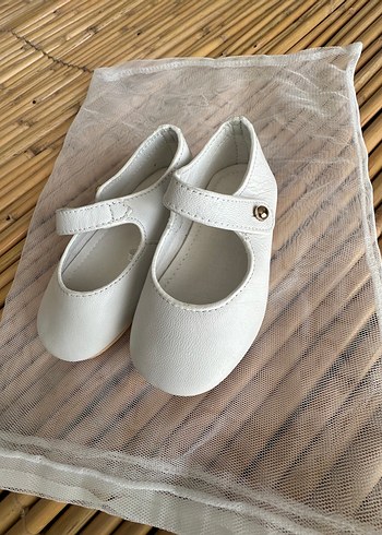 Beyaz Kız Çocuk Babet Ayakkabı - Görsel 2