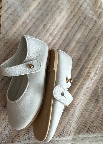 Beyaz Kız Çocuk Babet Ayakkabı - Görsel 5