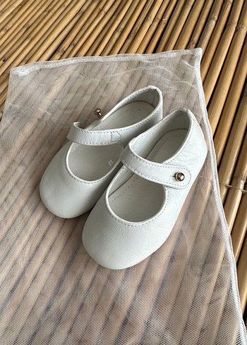 Beyaz Kız Çocuk Babet Ayakkabı - Görsel 6