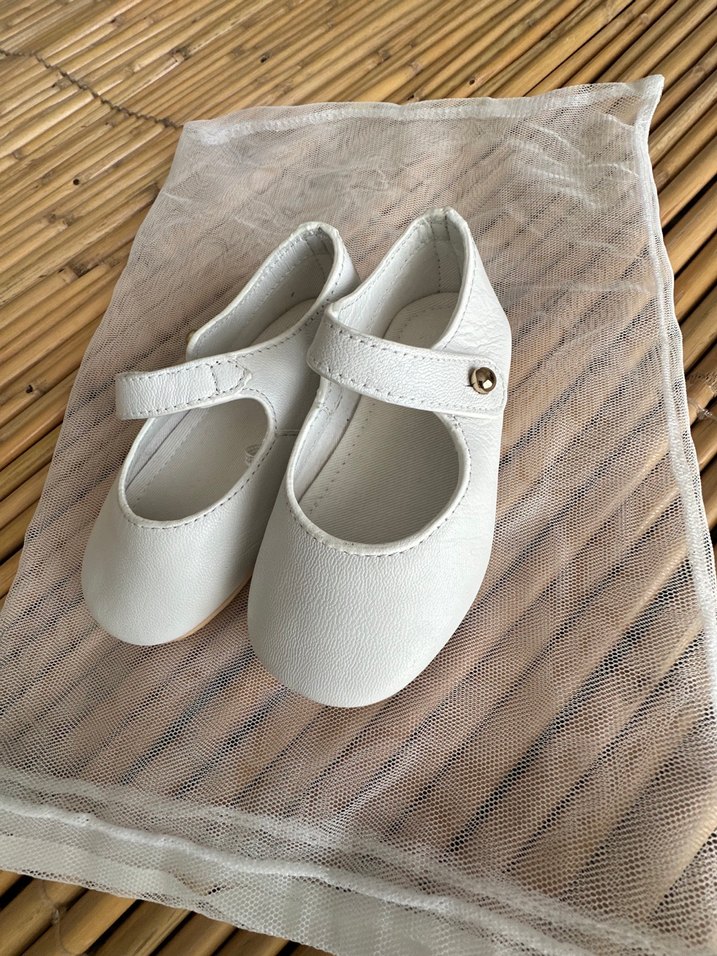 Beyaz Kız Çocuk Babet Ayakkabı - Görsel 2