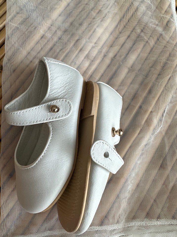 Beyaz Kız Çocuk Babet Ayakkabı - Görsel 5